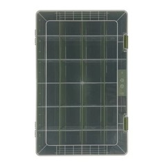 (2 pack) Ozark Trail Large Plastic Tray Fishing Tackle Box 3700, Green