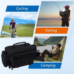 Fishing Tackle Bags with Tackle Box,Waterproof,Padded Shoulder Strap,Gear Sto…