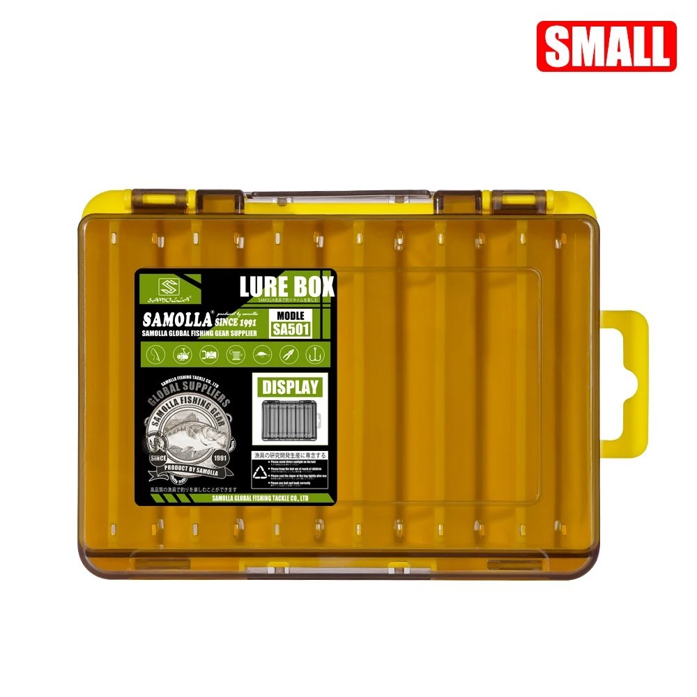 Double Sided Fishing Tackle Box Lure Storage Organizer Case _New