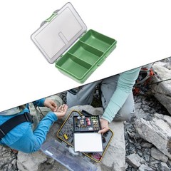 1-8Compartments Storage Box Carp Fishing Tackle Boxes Bait 105*65 *24mm Portable