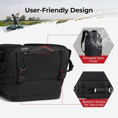 Piscifun Fishing Tackle Backpack, Rod & Gear Holder, Water-Resistant | 15L st…