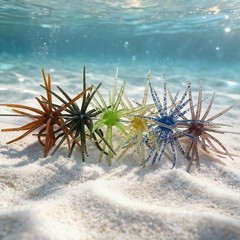 6 Pack Floating Sea For Urchin Lure TPE Soft Bait for Freshwater Saltwater