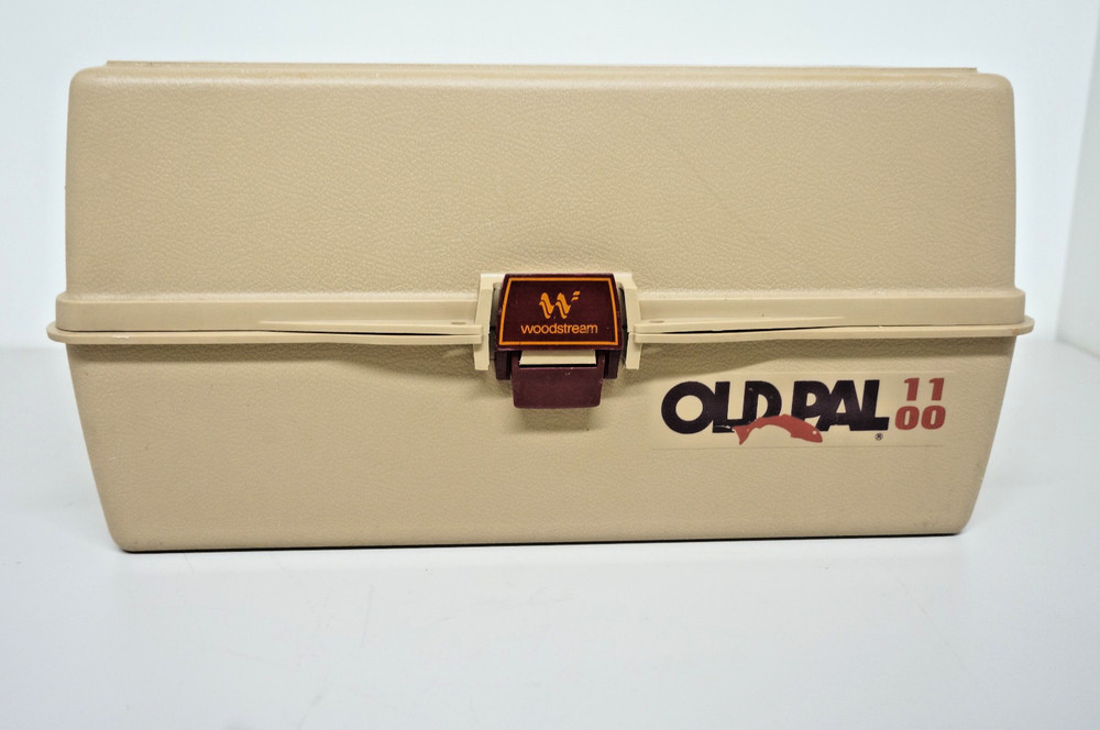 Vintage WoodStream Old Pal 1100 3 Tray Tackle Box Made in USA