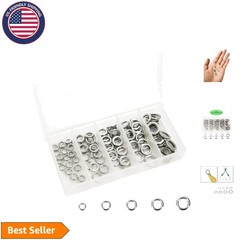 Jigging Assist Hooks Connector Kit – 100 High-Strength Stainless Steel Rings