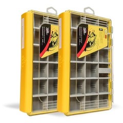 Deluxe Fishing Tackle Box, Waterproof 3600 and 3700 2 3600 Yellow 2 packs