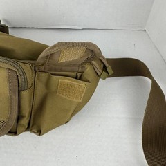Piscifun Fanny Pack Tackle Bag Medium Khaki Nylon Multiple Zippered Compartments