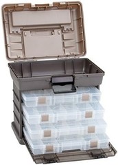 Guide Series StowAway 4-By Tackle Box – Holds 4 Utility Boxes, Water-Resistant