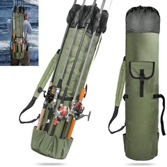 Fishing Rod Bag Fishing Rod Case Portable foldable Fishing Pole Bag Large Cap…