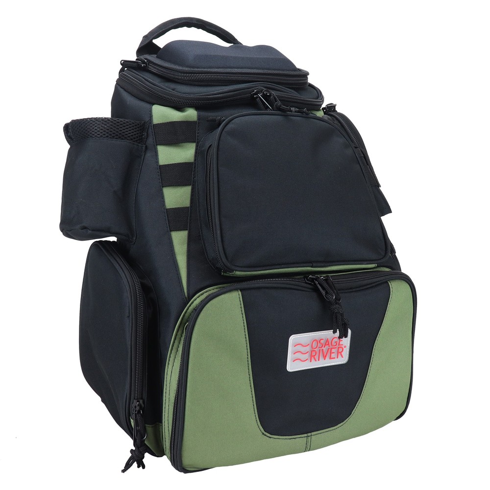 Osage River Ultimate Fishing Backpack, Night Fishing Light, Cover, Medium Bag