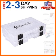 Fishing Tackle Boxes – 3600 3700 Plastic Storage Organizer Box with Removable…