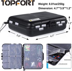 187/230Pcs Fishing Accessories Kit, Including Jig Hooks, Bullet Bass Casting
