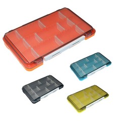 Double Sided Tackle Box Storage Box Plastic Fishing Lure Bait Organizer Case