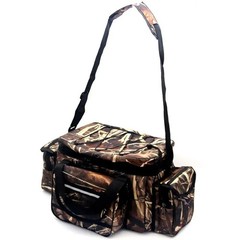 Waterproof Nylon Fishing Bag Large Capacity Tackle Double Layer Outdoor Shoulder
