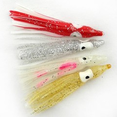 50pcs/100pcs for OCTOPUS Squid Skirt Lures Bait Hoochies Saltwater Fishing Lure