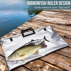 Heavy Duty Insulated Fish Weigh Bag for Bass Fishing, Waterproof, Leakproof, 32″