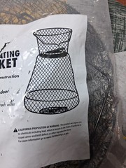 Ozark Trail Collapsible 15″ Floating Wire Fishing Basket,Durable, Storage New