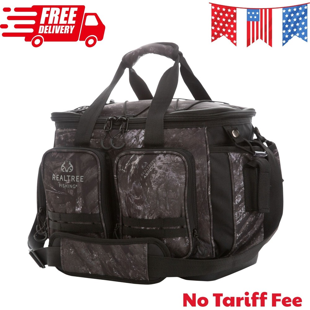 Aspect Large Tackle Bag Gray Camo, Unisex, Fishing Tackle Bag and Boxes