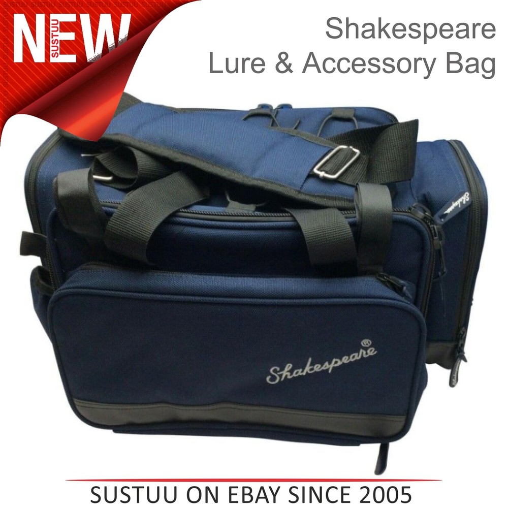 Shakespeare Lure & Accessory Bag│For Fishing Accessories│Black/Blue│Large
