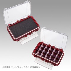 * MEIHO Waterproof case WG-1 Tackle Case Clear Red