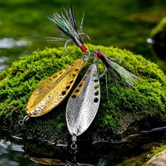 For Proberos Compatible Metal Spoon Lure 3.5g 5g 7g 10g 15g Gold Silver
