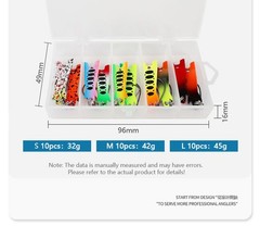 Zinc Alloy Spoon Lure 10pcs 9.6cm for Trout Carp For freshwater Angling