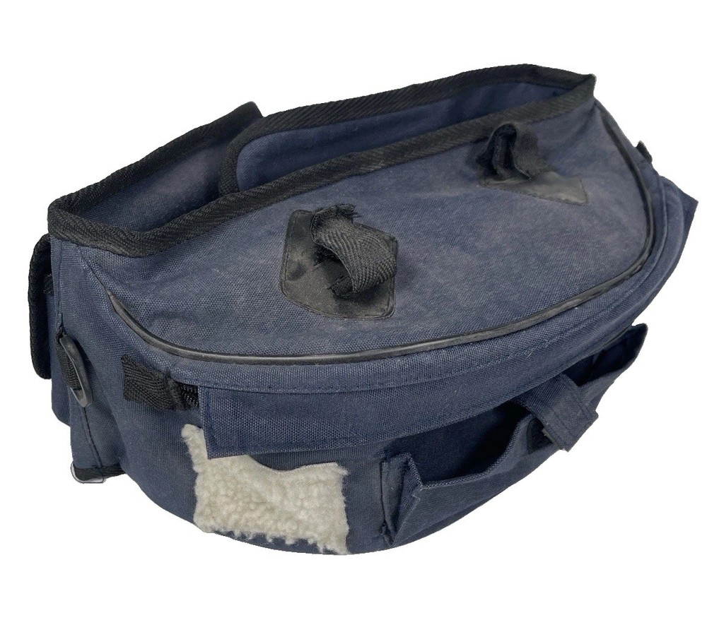 Eagle Claw Large Utility Belt Fanny Pack Blue Fishing Outdoor Hiking Tackle Bag