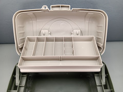 Plano 6102 Fishing Tackle Box 13x7x8″ Divided Tray Made in USA