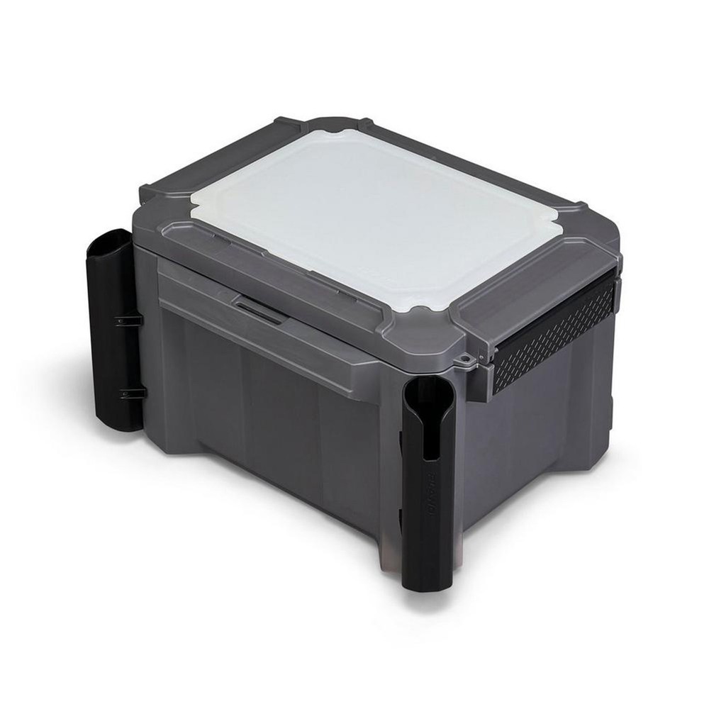 Plano GoNow Freshwater Fish Kit, Waterproof Field Box with Rod Holders, Charcoal