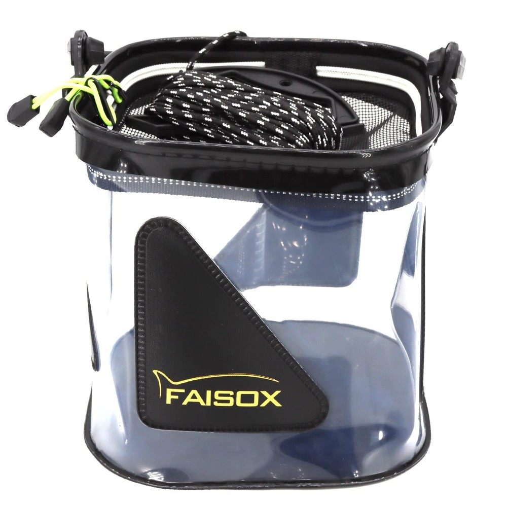 Minnow Bucket 7L/10L/12L Fishing Live Bait Transparent Container Tank Live We…