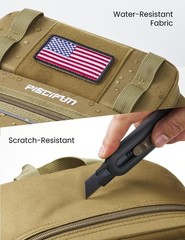 Lightweight Fishing Pack with MOLLE System and Utility Pocket for Gear Storage