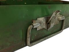 Climax Fold-A-Tray Metal Tackle Box Green Vintage