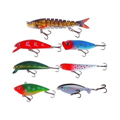Fishing Bait Kit 24 Pcs Synthetic Material Realistic Detail for Success