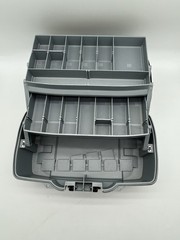 PLANO 2 tray Tacklebox # 6202-78 Hunter Green/Gray Made In Usa