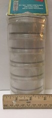 Kmart NOS vintage 2 3/4″ see thru container – flies, lures & tackle accessories