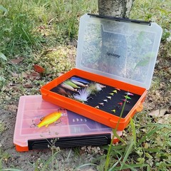Fishing Tackle Box Slit Foam Case Jig Box Head Hooks Spinners Spoons Storage …