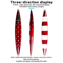 Iron Plate Lure UV Glow Effect Fast Water Cutting Design 150g 300g 450g 600g
