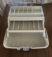 PLANO 6102 Blue Tackle Box with 3 Tier Folding Trays – Extra Vtg Fishing Gear