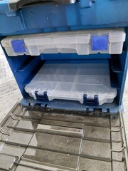 Plano Model 1363 Tacklebox , Holds 4 Small Plastic Tackle Trays, Missing 2