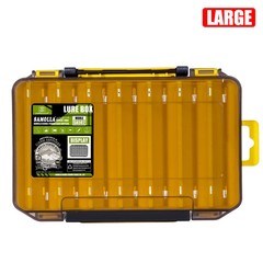 Fishing Tackle Box Double-Sided Compact Durable Organiser for Lures Hooks Baits