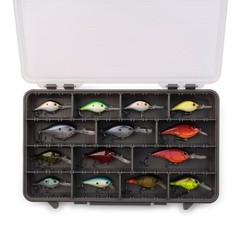 4 Pack Tackle Box with Transparent Lid, Rust-Resistant, Stackable Storage for Fi