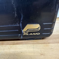 PLANO Over and Under Black/Gray Fishing Tackle Box 16″ x 11″ x 7″- W/Lures