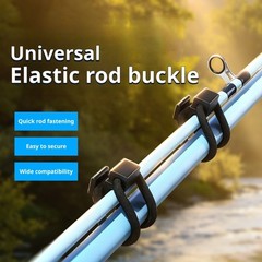 Fishing Rod Storage Clip with Stretch Band for Tackle Bag Carry