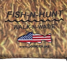 Fish-N-Hunt Walk-N-Wade Fishing Tackle Bag Waist Pack Organizer Camo Med 32-38”