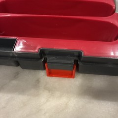 Shimano Red Fishing Lure Storage Crankbait Tackle Box (2 Broken Hinges) See Pic