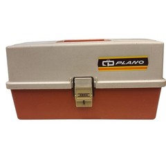 Vintage Plano Model 4804 Three Tier Fishing Tackle Box – Clean – Made In The USA