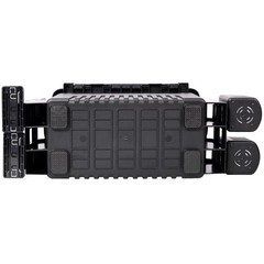 Dual layer Fishing Tackle BoxTackle w/2 Rod Holder 2 Cup Holder 1 Carring Strap