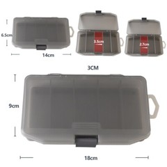 Fishing Tackle Box Plastic Fishing Equipment Soft Fish Lure Hook Bait Storage