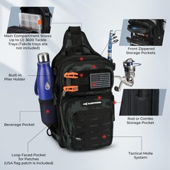 KastKing BlowBak Tactical Fishing Sling Tackle Bag – Lightweight Fishing Back