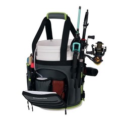 Fishing Bucket Organizer for 5 Gallon Bucket, Tackle Bag with 15 Pockets, Adjust