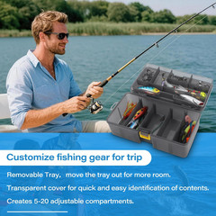 Fishing Tackle Box with Lures,Fishing Gifts for Men,Trout Fishing…